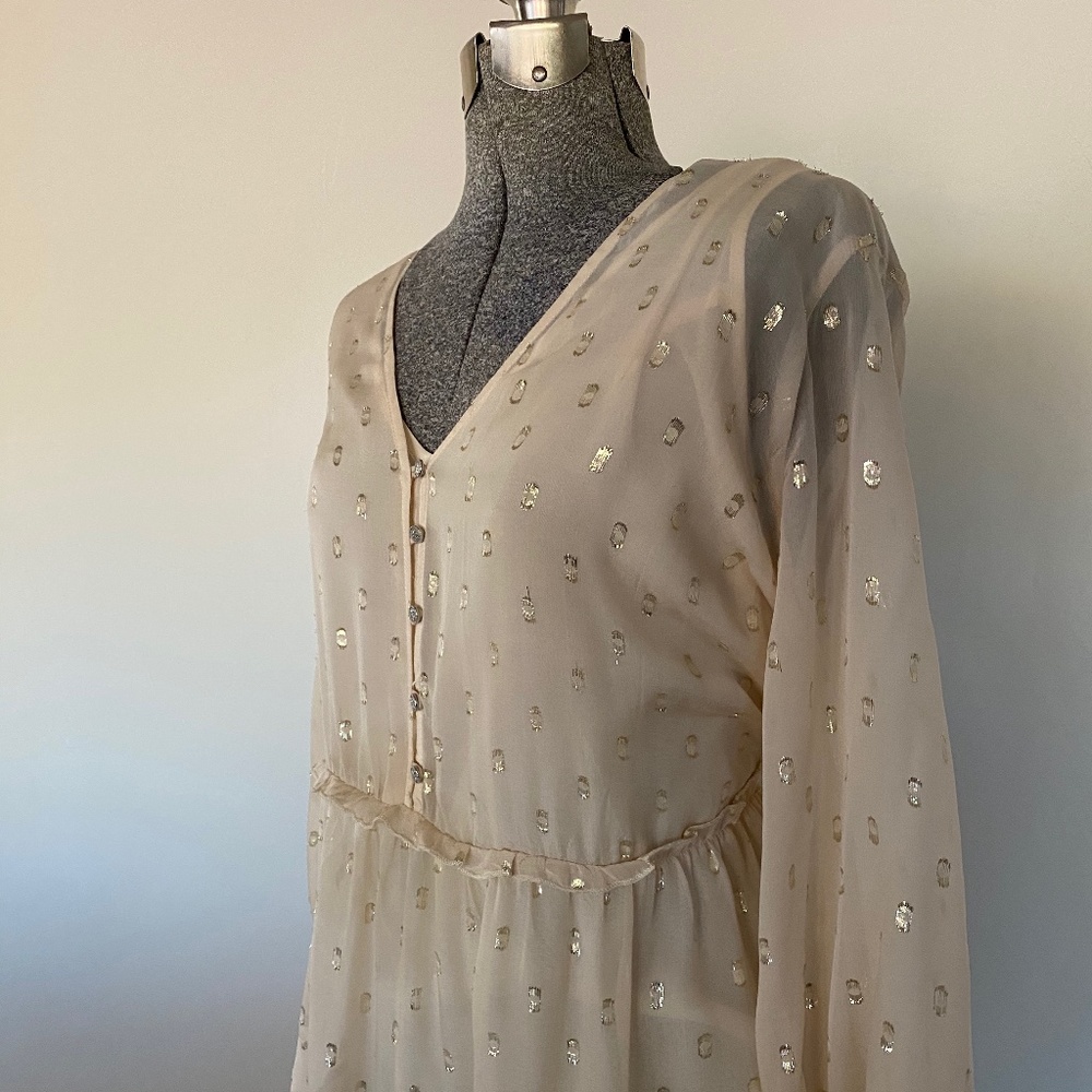 JOHNNY WAS XL ELEGANT CALF-LENGTH DRESS